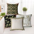 thumbnail image 4 of Flmtop 1PC Sleek Pillowcases Retro Style Throw Pillowcase with Hidden Zipper Wear Resistant Cushion Cases Square Pillowcase Shell Cushion Cover Pillowslip Decor, 4 of 9