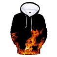 thumbnail image 2 of Sudadera con capucha con estampado 3D de llamas multicolores para hombre y mujer, sudadera con capucha de manga larga, ropa deportiva para exteriores, sudaderas de gran tamaño, 2 of 5