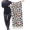 thumbnail image 4 of Shawl Wraps for Women - colorful butterfly_B Oversized Fall Winter Fashion Blanket Scarf for Women, 4 of 6