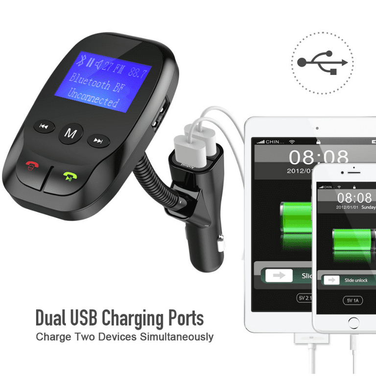 Sylvania Bluetooth FM Audio Transmitter Hands free for Car