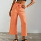 thumbnail image 1 of WILLBEST Pantalones Palazzo de Verano para Mujer, Informales, de Pierna Ancha, Cintura Alta, Holgados, a Rayas, para Playa, para Viajes, con Estilo y Comodidad Diarios. Chica, 1 of 4