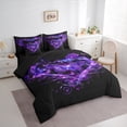 thumbnail image 3 of Castle Fairy Flying Purple Butterfly 7-Piece Twin Bedding Sets for Teens Women Girls,Love Heart Print Bedding Comforter Set,Romantic Vintage Breathable Sheet Sets,Breathable Home Decor, 3 of 8