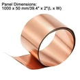 thumbnail image 2 of Rollo de LáMina de Cobre, Placa de LáMina de Metal 1000 Mm X 50 Mm X 0,1 Mm 2 Piezas, 2 of 6