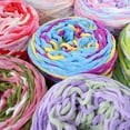 thumbnail image 3 of XmhyTop-A 190g Braided Rope Yarn Soft Colorful Braid Line Chunky Yarn for Blankets Slippers, Polyester Crochet Knitting DIY Craft Yarn,B06, 3 of 4