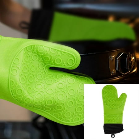 

Xubond Oven Mitts Extra Long Oven Mitts And Pot Holders Set – Heat Silicone Gloves With Soft Cotton Liner Kitchen For Baking BBQ Grill Kitchen Essentials Green Oven Mitts And Pot Holders Sets