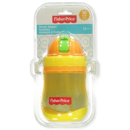 Fisher-Price Baby 10 Oz. Straw Sipper Cup Color: yellow multi Size: one size