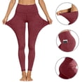 thumbnail image 5 of Mifsaly High Waist Yoga Leggings Women with Pockets Quick-Dry Tummy Control Stretchy Workout Pants Gym Fitness Running Exercise Clothes S, 5 of 9