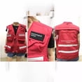 thumbnail image 5 of Chaleco reflectante de verano, ropa de trabajo de seguridad, uniforme de equipo de rescate con logotipo impreso, camiseta sin mangas informal aplicable a escenas, 5 of 5