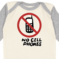 thumbnail image 4 of Inktastic No Phones Boys or Girls Long Sleeve Baby Bodysuit, 4 of 5