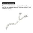 thumbnail image 4 of 10Sets 5mm Leather Cord End Caps with Lobster Clasps & Extender Chain for DIY, Silver Tone, 4 of 6