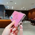 thumbnail image 2 of Allytechgroup Glossy Case for Samsung Galaxy S23 Ultra with Lanyard, [Compatible with Magsafe] Slim Lightweight Rugged Non-Slip Shockproof Magnetic Back Cover for Samsung Galaxy S23 Ultra, Pink, 2 of 7