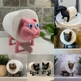 thumbnail image 2 of Pig Toilet Roll Holder, Frog Toilet Paper Roll Holder, 3D Printed Tissue Paper Storage Stand, Cute Bathroom Decor, 2 of 10