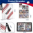 thumbnail image 3 of JZWAL-Baseball Card Binder,900 Pockets Upgraded Trading Card Binder with Zipper, Large Sports Card Holder Include 50 Removable Sleeves,9 Pocket Double Side Card Album Folder for Collection Organize, 3 of 4