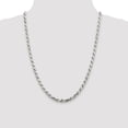 thumbnail image 5 of 925 Sterling Silver 5.75mm Diamond-cut Rope Chain Necklace 24 inch, 5 of 5
