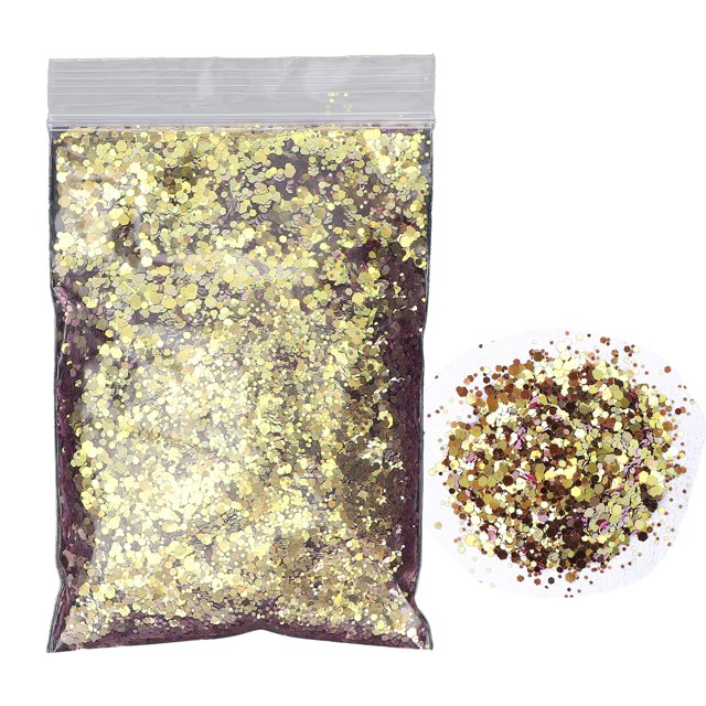 Polvo de lentejuelas para uñas, copos mezclados, purpurina brillante, decoración artística de uñas, destellos, 50gXC003A