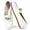 White, variant on Women's Flats Metal Chain Loafers Comfortable Slip-On Driving Shoes Non slip Casual Flats for Work & Casual Daily