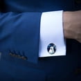 thumbnail image 3 of Polar Bear Men's Cufflinks Set for Formal Attire, Made of Stainless Steel, for Workplace and Special Occasions, 3 of 6
