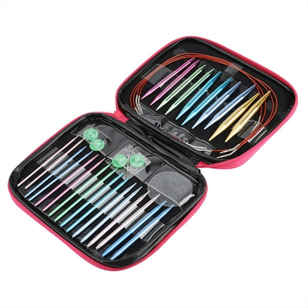 Kit de Costura de Aguja de Tejido Circular de aluminio para Mujeres Hechas A Mano Coloridas para Mujeres