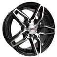 thumbnail image 3 of Rin 17X7.5 5-100/114.3 PRW Mod: P182 ET35 CB73.1 GLOSS BLACK MACHINE FACE, 3 of 3