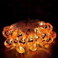 thumbnail image 3 of Decoración de Halloween, 20 LED con pilas, guirnalda de calabaza naranja, luces de cadena para decoración de Halloween, 3 of 5