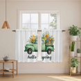 thumbnail image 2 of Hello Spring Tier Curtains 54 Inch Length, Easter Flowers Green Car Vintage Floral Cafe Short Curtains for Bathroom Over Sink, Small Kitchen Curtain Light Filtering Tiered Drapes 2 Panels 27.5"Wx54"L, 2 of 8