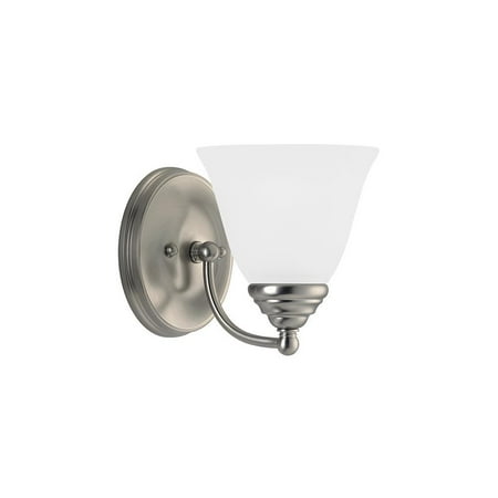 Sea Gull Lighting 44575-962 1-Light Bath Bar Brushed Nickel Finish