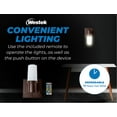 thumbnail image 5 of Westek Modern Dimmable 2-Light LED Satin Bronze Battery Powered Wall Sconces (2 Count), 5 of 9