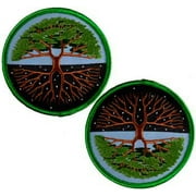 Sewing Decorative Patches Tree of Life Day Night Versatile Earths Bounty Sew On Patch 3"