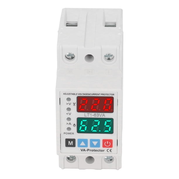 Protector de Corriente de Voltaje ANGGREK PC Retardante de Llama AC220V 63A