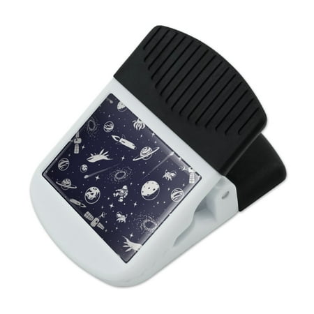

Space Pattern with Stars Planets Aliens Astronauts Spaceships Dogs Refrigerator Fridge Magnet Magnetic Hanging Hook Note Snack Clip