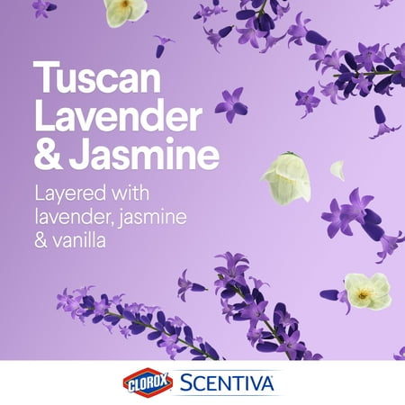 Clorox Scentiva Multi-Surface Cleaner Spray Bottle Bleach Free - Tuscan Lavender & Jasmine - 32 fl oz