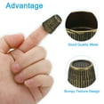 thumbnail image 5 of Uxcell Metal Sewing Thimbles, Sewing Thimble Finger Protector, Bronze 4Pcs, 5 of 6