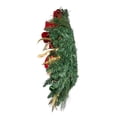 thumbnail image 4 of Kurt S. Adler 24 in. Unlit Gold, Red & Green Ribbon Wreath, 4 of 5