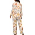 thumbnail image 2 of Renewold Aesthetic Mushroom Flowers Button Pajama for Women Size 3XL Breathable Long Sleeve Pj Shirt Jogger Walking Sweatsuit Soft Pullover Tops & Long Pant Set of 2, 2 of 6