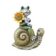 thumbnail image 1 of Estatua de rana para jardín, figura de rana, accesorio para exteriores, coleccionable, decoración, resina verde oliva, 1 of 7