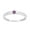 Amethyst, variant on 0.10 Ctw Round Shape Larimar 925 Sterling Silver Solitaire Women Stackable Tiny Ring