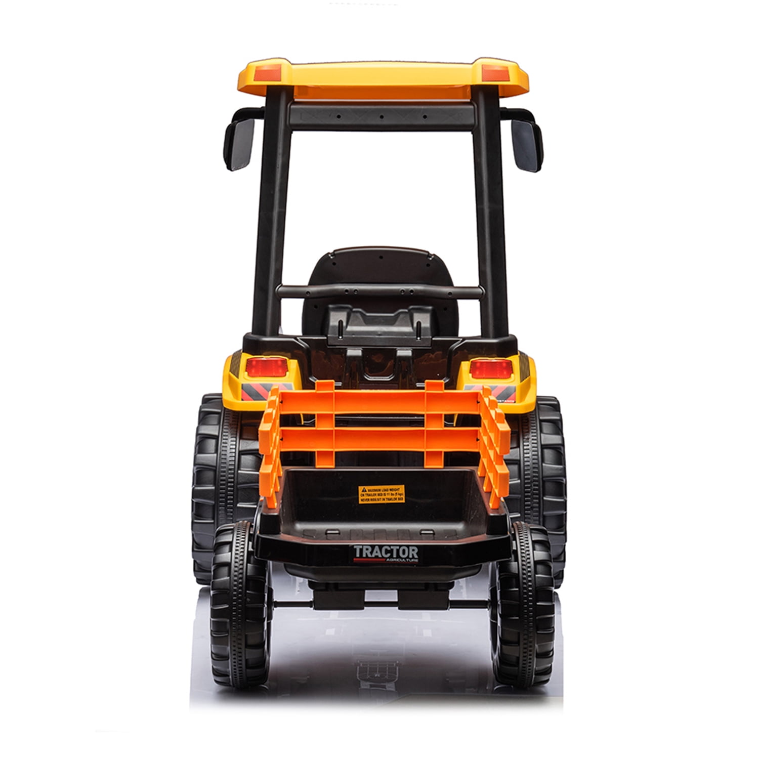CIPACHO Ride On Tractor, 24V Powered Construction Vehicles for Kids with 3-Gear-Shift Ground Loade, Kids Car with Trailer, Yellow CIPACHO Ride On Tractor, 24V Powered Construction Vehicles for Kids with 3-Gear-Shift Ground Loade, Kids Car with Trailer, Yellow