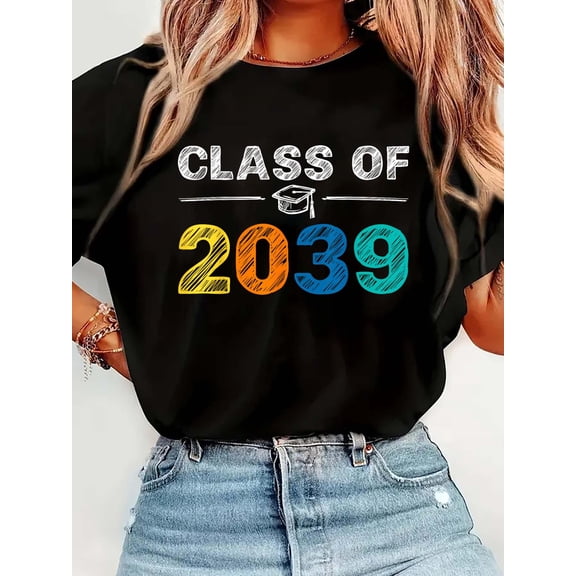 Class of 2039 Grow with Me First Day of School Graduation T-Shirt
