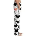 thumbnail image 7 of WTOBBY Men's Halloween Print Drawstring Casual Pajama Pants for Lounge Wear, Comfortable Sleepwear with Elastic Waist, Spooky Design Ideal for Home and Relaxation,Pink L, 7 of 7