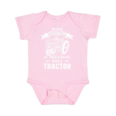 

Inktastic Tractor Woman Gift Baby Girl Bodysuit