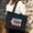 Hope NavyBlue, variant on Hope Cotton Canvas Tote Bag for Women, Large Embroidered Shoulder Bag with Zipper, Travel Work Everyday Carry Tote (Navy Blue)