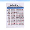 thumbnail image 2 of 1pc Electric Guitar Chord Spectrum Copper Plate Paper Chord Trainning Guide Guitar Chord Fingering Practice Chart For Students Teacher Use Size L, 2 of 3