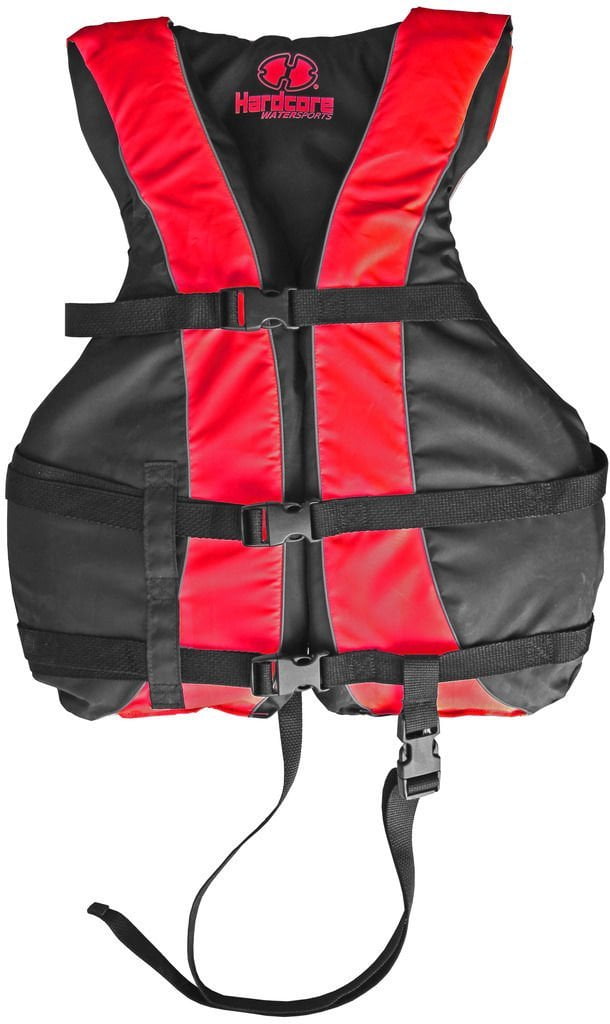 High Visibility Adult & Kids Life Jacket PFD USCG Type III Ski Vest w Leg Strap, 4 Adjustable straps allows vest to... by