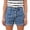 Blue, variant on Gpoecd Womens Denim Shorts High Waist Casual Summer for Soft Stretch Workout Elastic Waistband Lightweight Breathable Short Jeans for Women Blue,S