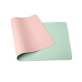 thumbnail image 2 of Naierhg Stain Resistant Mouse Pad Strap Design Faux Leather Smooth Surface Mouse Cushion Pink & Green, 2 of 7