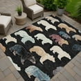 thumbnail image 6 of Addison Rugs Chantille Indoor/Outdoor Transitional Lodge Black Machine Washable Rectangle Rug, 10' x 14', 6 of 7