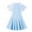 Blue, variant on Jgppe Kids Girls Swimsuits with Shorts Lined Zipper Short Sleeve Swim Dress Sun Protection Swimwear 2-12 Years