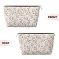 thumbnail image 2 of Picia Flower Rabbit Printed Leather Travel Toiletry Bag,Cosmetic Organizer, Makeup Travel Bag, Durable Travel Pouch, Compact Toiletry Bag, Travel Accessories, 2 of 6