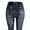 Navy, variant on Lolmot Jeans for Women Plus Size Bottom Hip-up Pants Slim Pants Nine-Minute Coloured Super Bomb Jeans Pants Sock Leggings for Women Workout