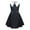 Only Dress, variant on Girls Wednesday Addams Costume Dress Set,Addams Family Black Uniform Dress for Halloween Cosplay Party